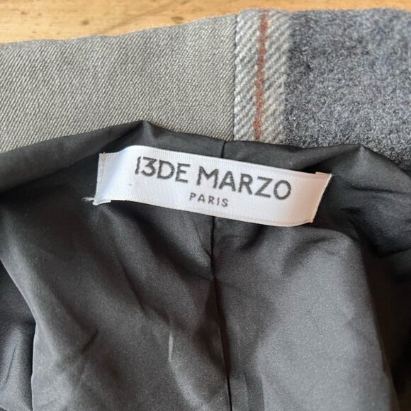 13De Marzo Plaid Blazer Jacket Grey - Picture 8 of 16